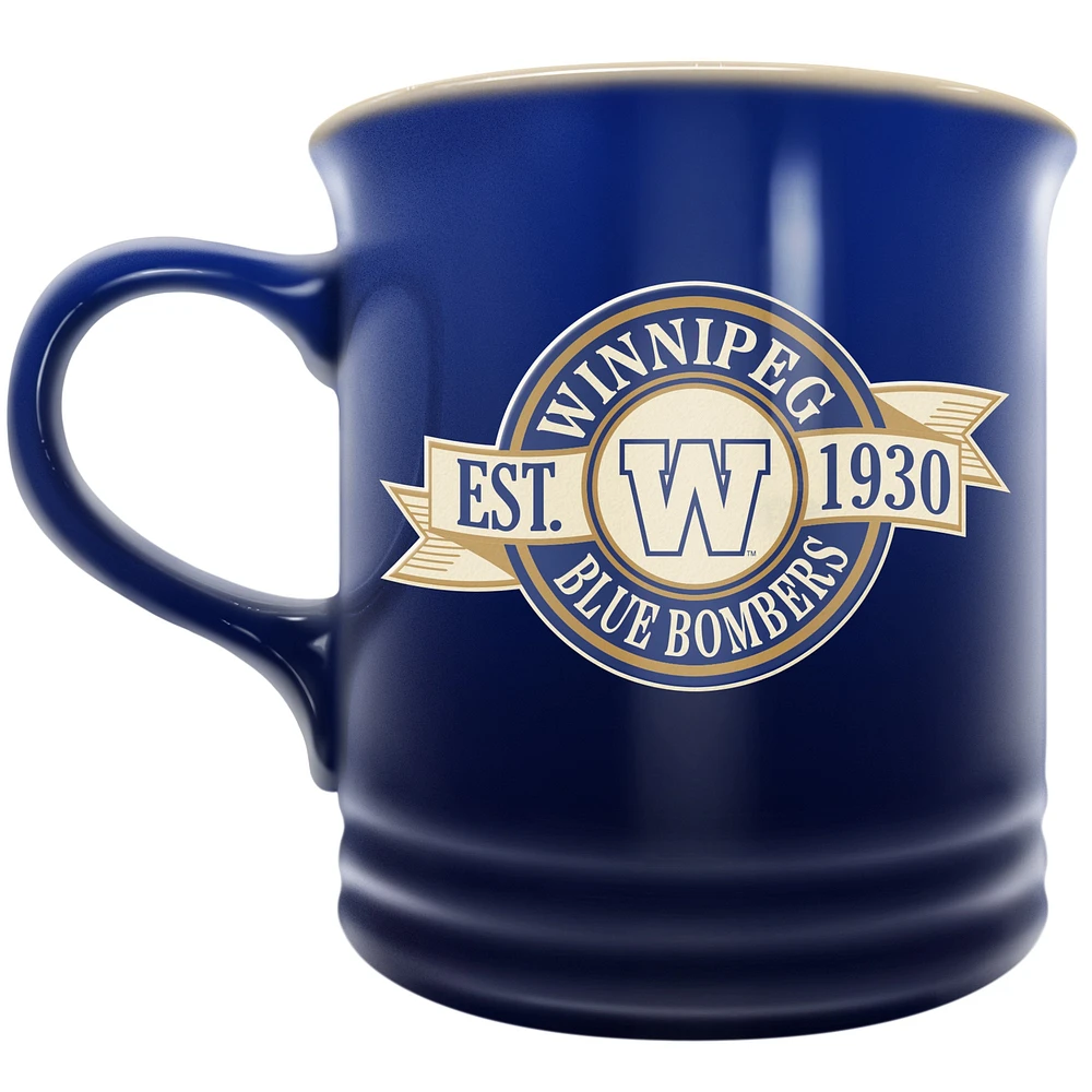 Le Sports Vault Blue Bombers de Winnipeg 14 oz. Tasse en grès