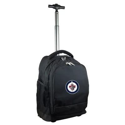 Winnipeg Jets 19'' Premium Wheeled Backpack - Black