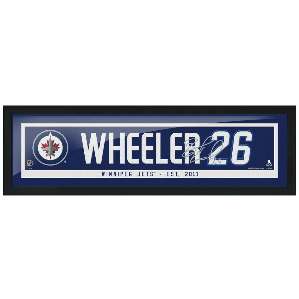 Blake Wheeler Winnipeg Jets 6'' x 22'' Encadré Réplique Autographe Nom du Joueur - Barre