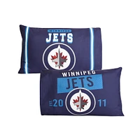 Blue Winnipeg Jets 20'' x 30'' Two Pack Pillowcase Set