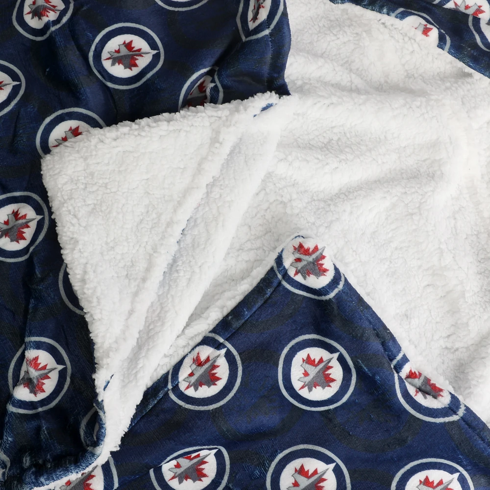 Blue Winnipeg Jets 50'' x 70'' Hoodie Throw Blanket