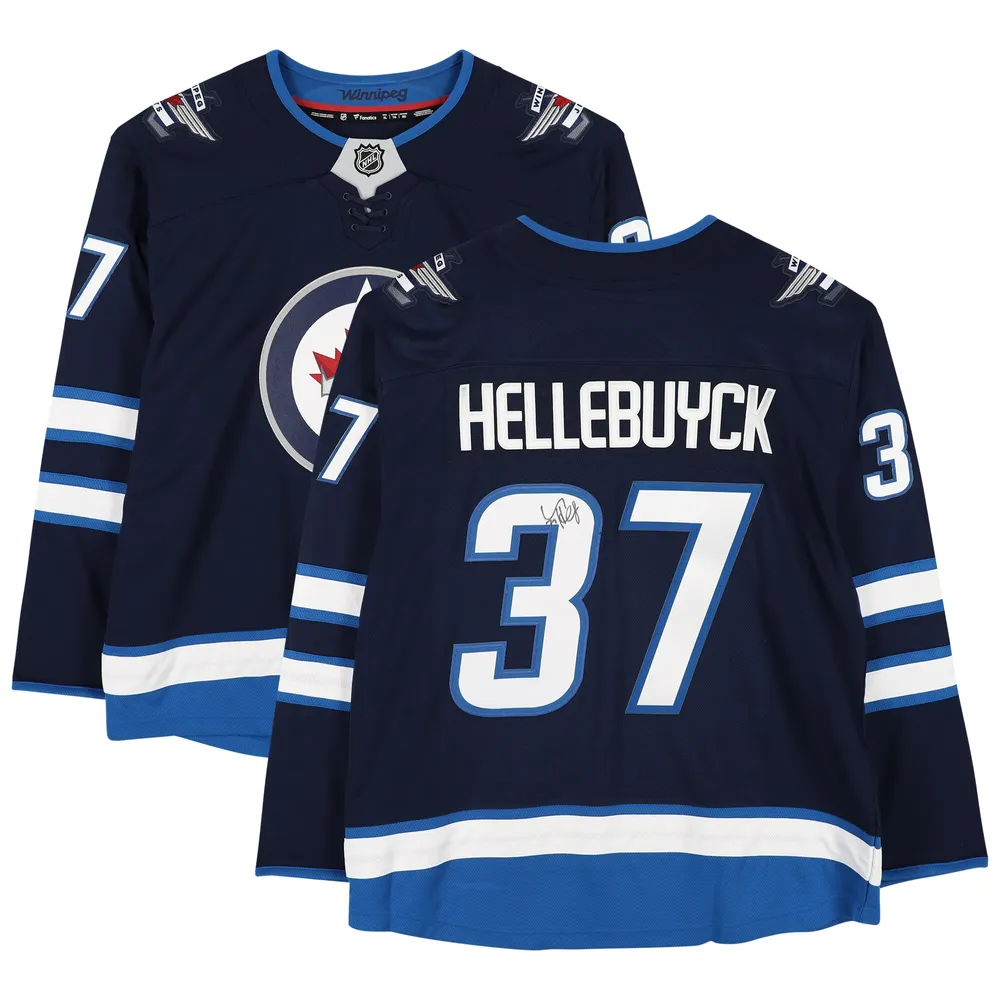 No37 Connor Hellebuyck Camo Stitched Jersey