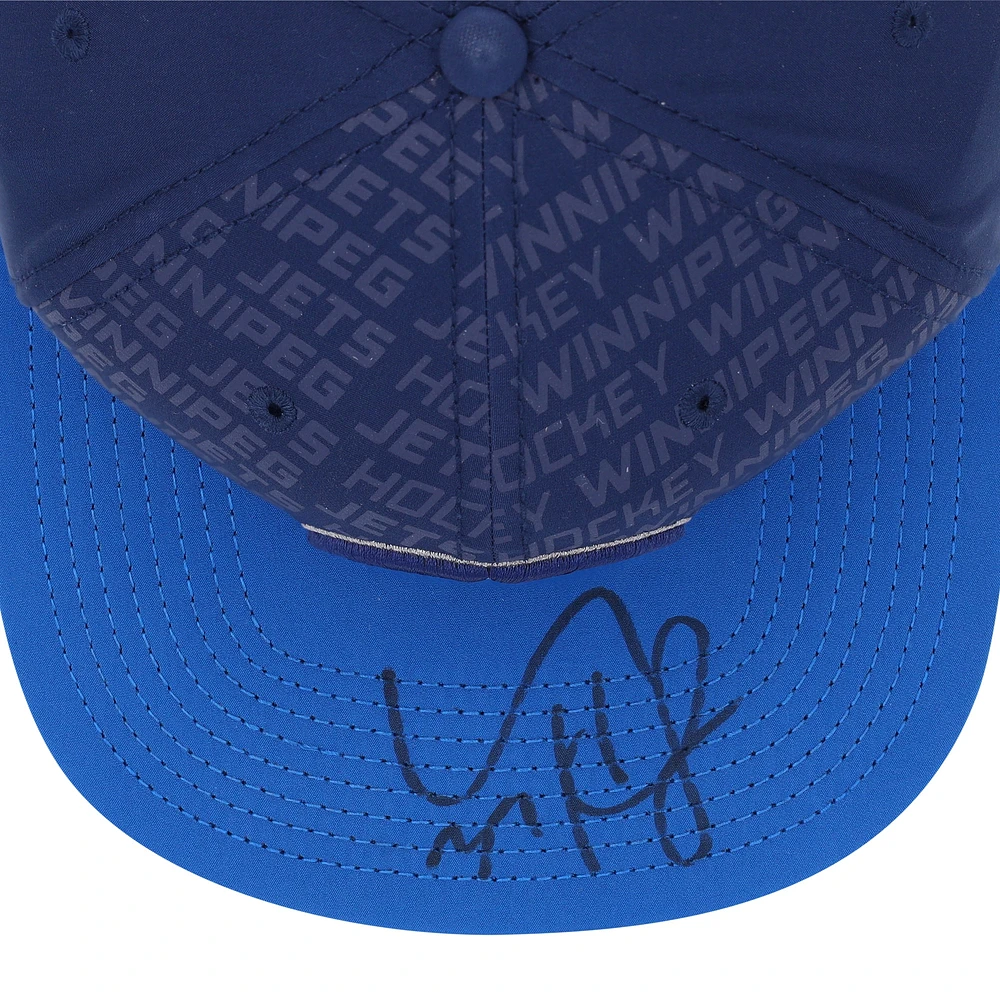 Connor Hellebuyck Winnipeg Jets Autographed Fanatics Authentic Navy Rinkside Cap
