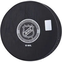 Connor Hellebuyck Winnipeg Jets Autographed Hockey Puck with "2024 Vezina" Inscription