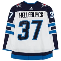 Connor Hellebuyck Winnipeg Jets Autographed White adidas Authentic Jersey