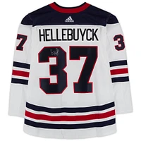 Connor Hellebuyck Winnipeg Jets Autographed White Heritage Classic adidas Authentic Jersey