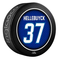 Connor Hellebuyck Winnipeg Jets Inglasco 2024 Vezina Trophy Winner Hockey Puck - Limited Edition 2024