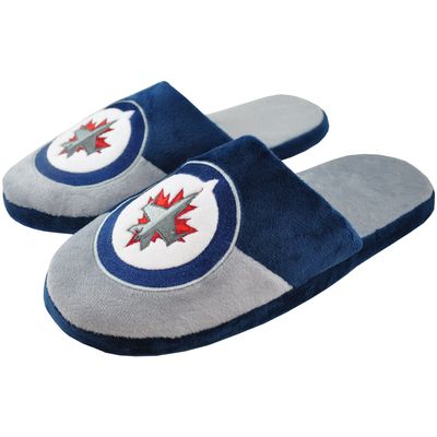 Men's FOCO St. Louis Blues Color Block Big Logo Slippers