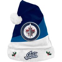 FOCO Winnipeg Jets Logo Colorblock Santa Hat