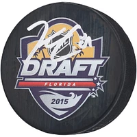 Kyle Connor Winnipeg Jets Autographed 2015 Draft Logo Hockey Puck