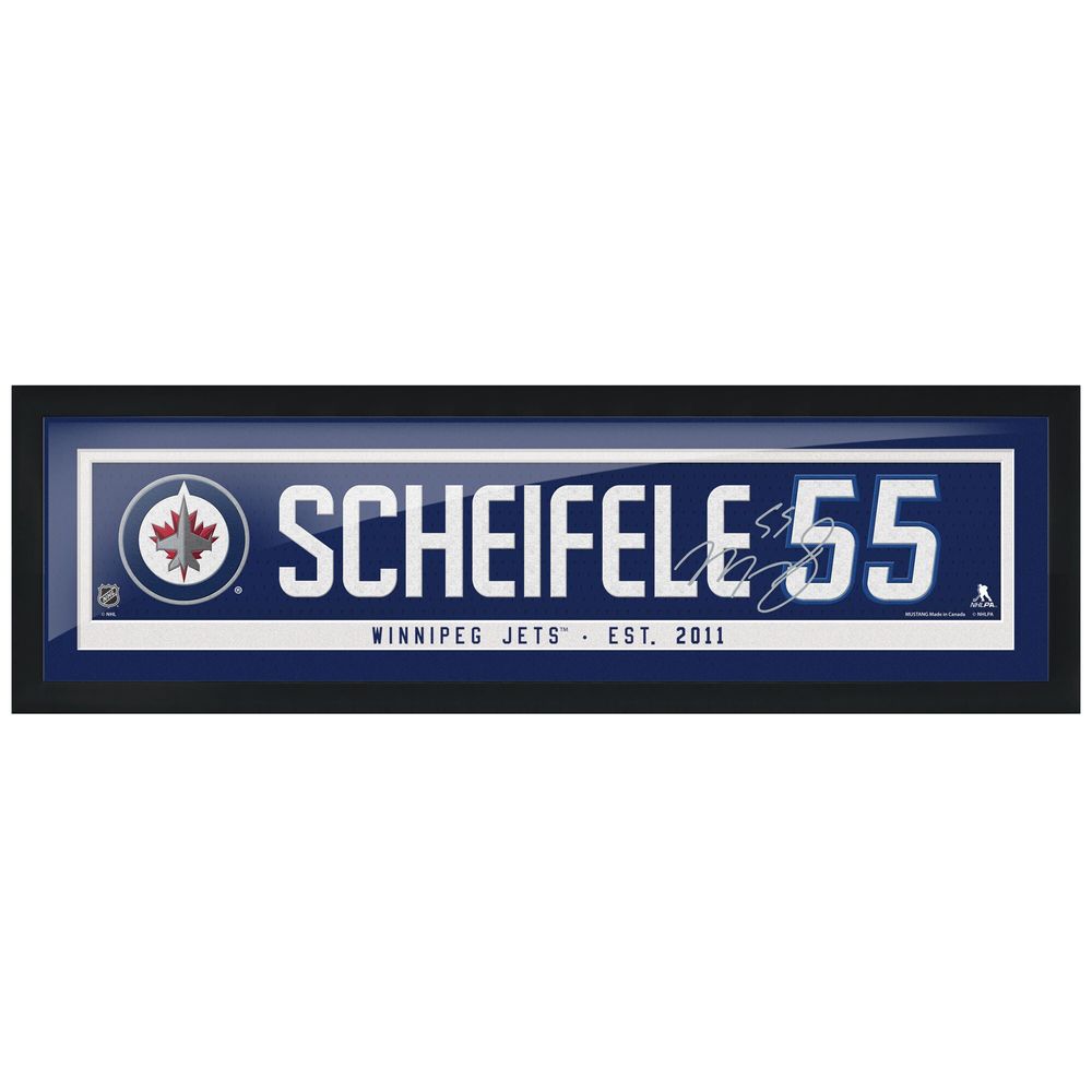 Framed Mark Scheifele Winnipeg Jets Autographed Navy Fanatics