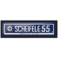 Mark Scheifele Winnipeg Jets 6'' x 22'' Encadré Réplique Autographe Nom du Joueur - Barre