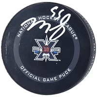 Rondelle de match officielle autographiée par Mark Scheifele des Jets de Winnipeg pour le 10e anniversaire de la saison