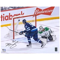 Mark Scheifele Winnipeg Jets Autographed 16" x 20" Navy Jersey Goal Photograph
