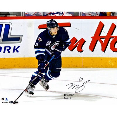 Mark Scheifele Winnipeg Jets Autographed 16" x 20" NHL Debut Photograph with "NHL Debut 10/9/11" Inscription
