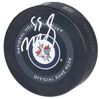 Rondelle de jeu officielle dédicacée par Mark Scheifele des Jets de Winnipeg, modèle 2019