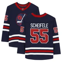 Men's Fanatics Branded Mark Scheifele Navy Winnipeg Jets 2021/22 Alternate Premier Breakaway Player Jersey