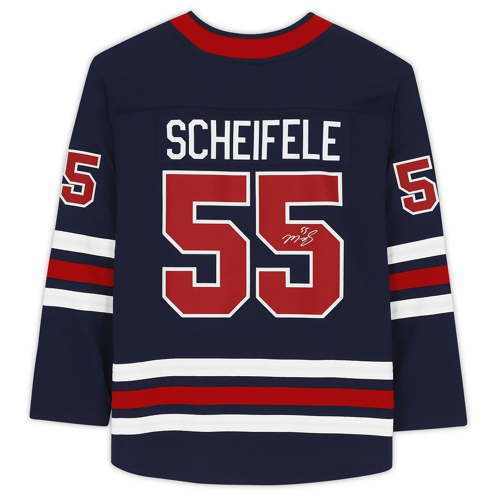 Mark Scheifele Winnipeg Jets Autographed Blue Alternate Fanatics Breakaway Jersey