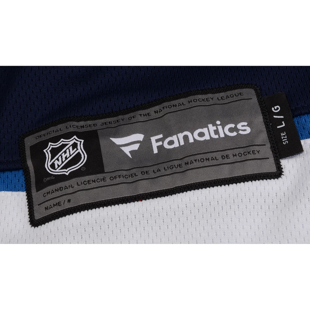 Mark Scheifele Jets de Winnipeg dédicacé Navy Fanatics Breakaway Jersey