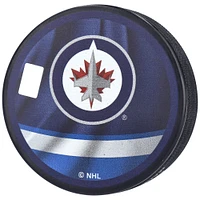 Mark Scheifele Winnipeg Jets Autographed Reverse Retro Logo Hockey Puck