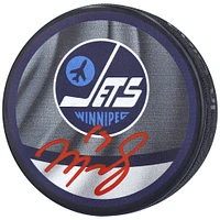 Mark Scheifele Winnipeg Jets Autographed Reverse Retro Logo Hockey Puck