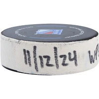 Mark Scheifele Winnipeg Jets Game-Used Goal Puck from November 12, 2024 vs. New York Rangers