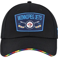 Men's Fanatics  Black Winnipeg Jets HIFE Adjustable Hat