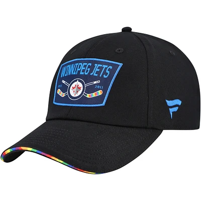 Men's Fanatics  Black Winnipeg Jets HIFE Adjustable Hat