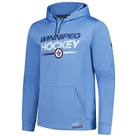Sweat à capuche en polaire bleu clair pour hommes Fanatics Winnipeg Jets