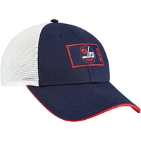 Men's Fanatics  Navy/White Winnipeg Jets Authentic Pro Game & Train Trucker Adjustable Hat
