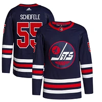 Men's adidas Mark Scheifele Navy Winnipeg Jets Alternate Primegreen Authentic Jersey