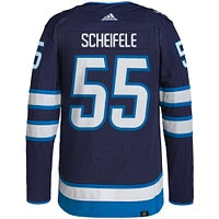 Maillot adidas Mark Scheifele pour hommes, bleu marine, Jets de Winnipeg, domicile Primegreen, authentique