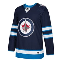 Men's adidas Navy Winnipeg Jets Authentic - Blank Jersey