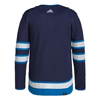 Adidas pour hommes, marine, Jets de Winnipeg, domicile - Maillot authentique Primegreen