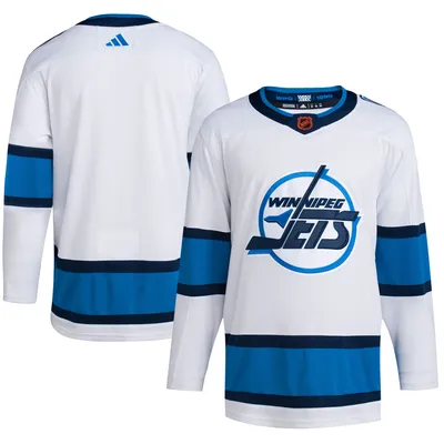 Winnipeg Jets Hockey NHL Adidas Third Jersey Blue Size 50 Medium