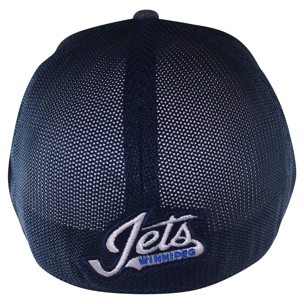 Casquette flexible pour hommes, American Needle Heather, bleu marine, Jets de Winnipeg