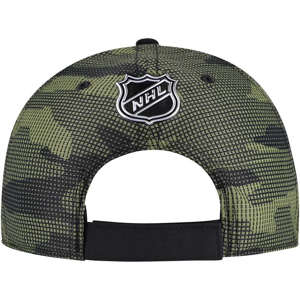 Men's Fanatics  Black/Camo Winnipeg Jets Authentic Pro Military Appreciation Adjustable Hat