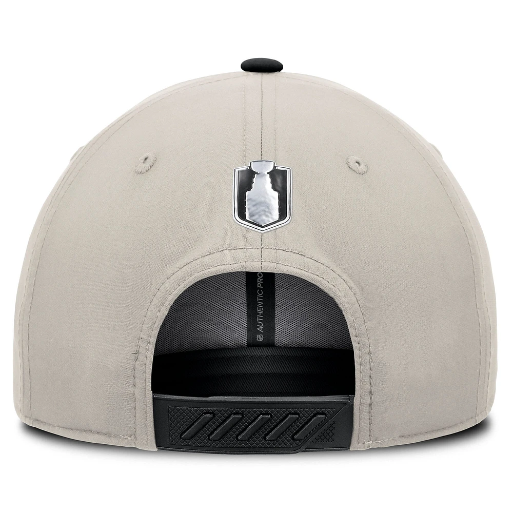 Men's Fanatics Black Winnipeg Jets 2025 Central Division Champions Locker Room Structured Adjustable Hat