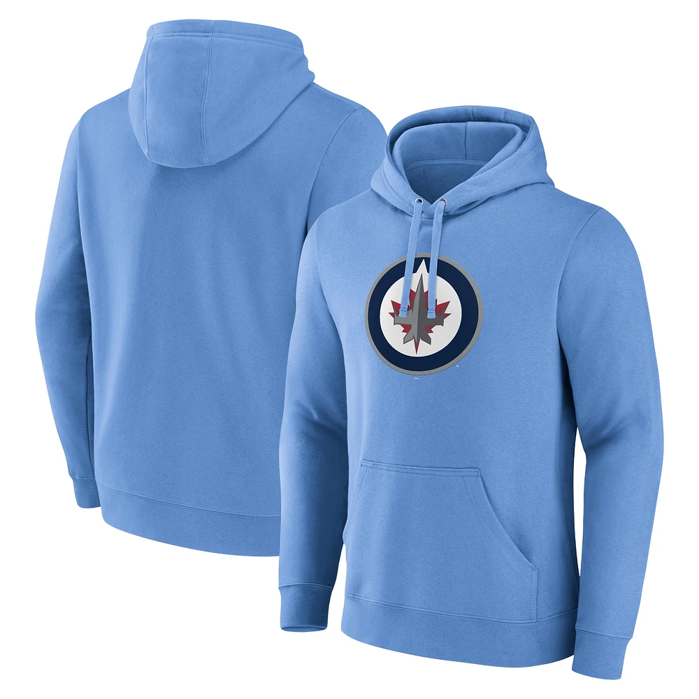 Men's Fanatics Blue Winnipeg Jets Alternate Graphic Fleece Pullover Hoodie