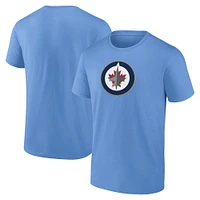 T-shirt bleu avec logo alternatif des Jets de Winnipeg Fanatics pour hommes