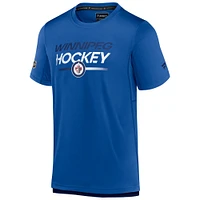 T-shirt authentique Pro Tech bleu Fanatics des Jets de Winnipeg pour homme