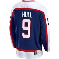 Fanatics Bobby Hull pour hommes, bleu, joueur retraité Premier Breakaway des Jets de Winnipeg - Maillot