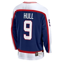 Maillot de joueur retraité Breakaway des Jets Winnipeg la marine Bobby Hull marque Fanatics pour hommes