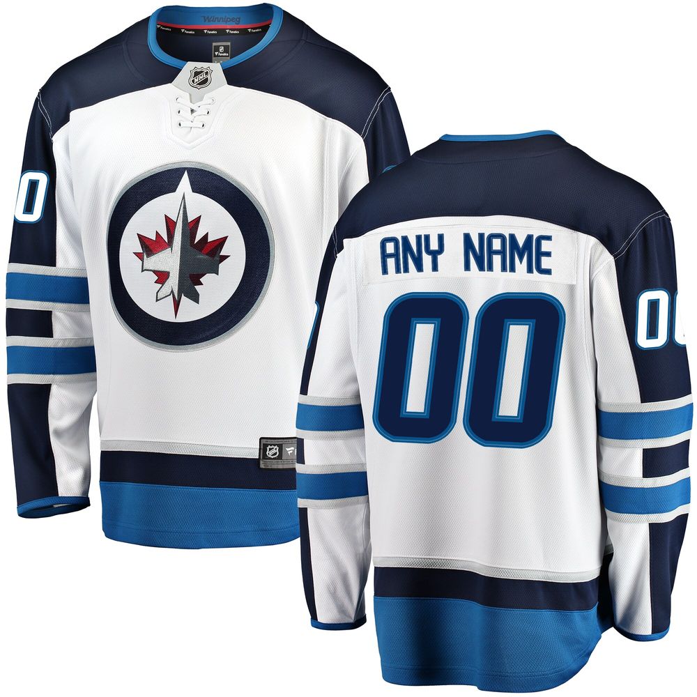 Men's Winnipeg Jets Fanatics Branded Blue Home Breakaway Custom Jersey