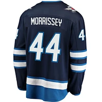 Maillot de réplique Breakaway des Jets Winnipeg la marine Fanatics Josh Morrissey pour hommes