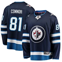 Fanatics pour hommes Kyle Connor Navy Winnipeg Jets Breakaway Replica Maillot