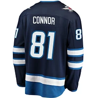 Fanatics pour hommes Kyle Connor Navy Winnipeg Jets Breakaway Replica Maillot