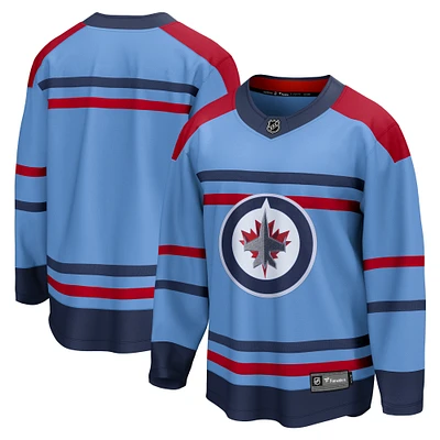 Maillot Fanatics bleu clair Winnipeg Jets Anniversary Premier Breakaway pour hommes