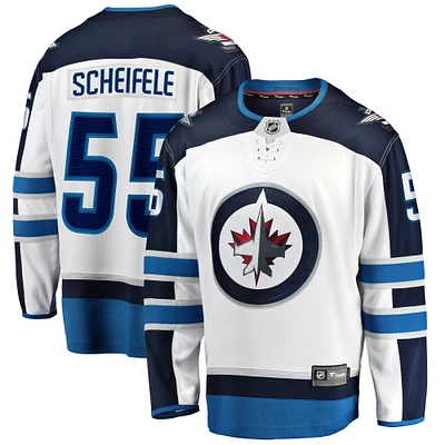 Fanatiques masculins de marque Mark Scheifele blanc échappée des Jets Winnipeg - Maillot joueur