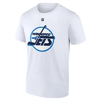 T-shirt blanc avec nom et numéro Fanatics Mark Scheifele des Jets de Winnipeg, édition spéciale 2.0 pour hommes